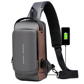 Waterproof USB Shoulder Bag
