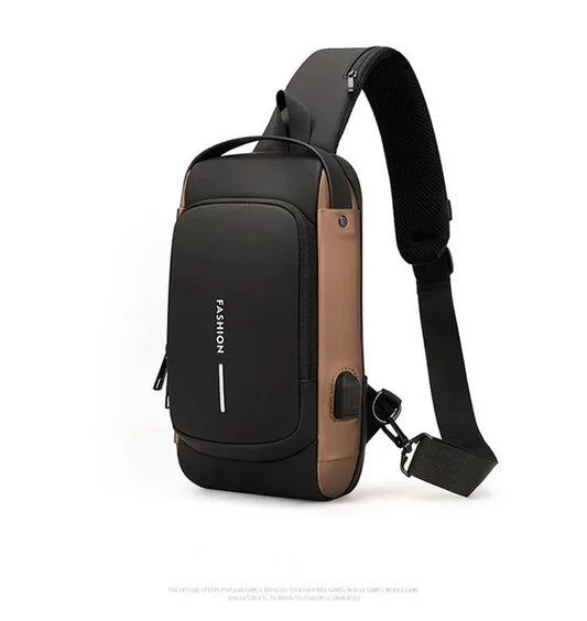 Waterproof USB Shoulder Bag