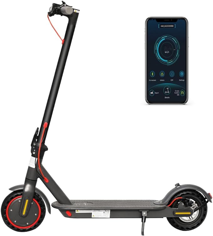 AOVOPRO Patinete eléctrico adulto, motor de 350 W, alcance de 30 km