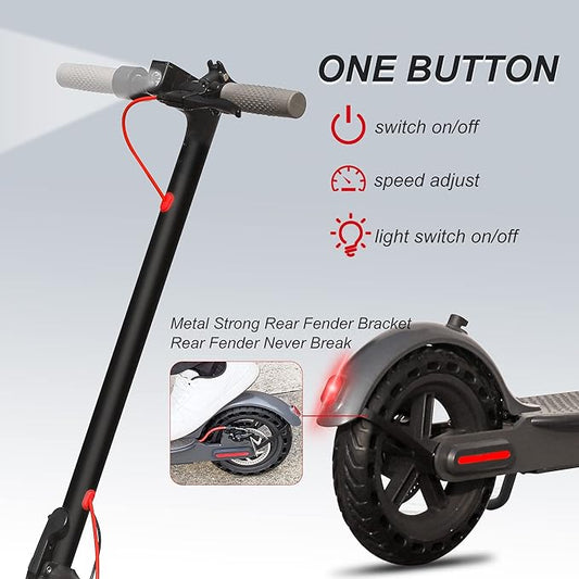AOVOPRO Patinete eléctrico adulto, motor de 350 W, alcance de 30 km